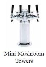 Glastender Mini Mushroom Beer Tower