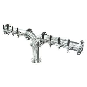 Micro Matic beer tower brauhaus y 8 faucets chrome finish glycol cooled