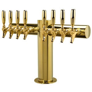 Micro Matic metropolis 8 faucets pvd brass glycol cooled Beer tower