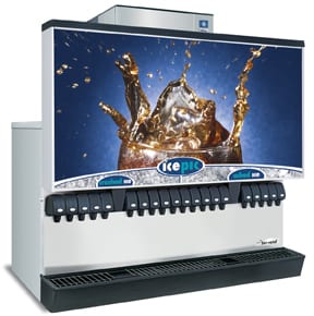 Servend MDH402 S322 IcePic 20V Ext Merchandiser mtw Beverage Dispenser